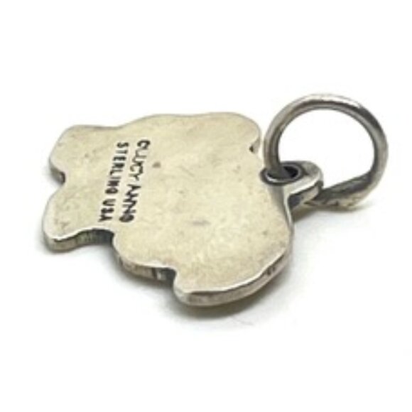 LUCY ANN BEAGLE DOG CHARM 925 STERLING SILVER USA FLOPPY EARS SPOTS PENDANT - Picture 10 of 10